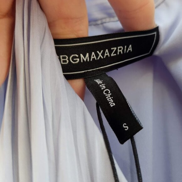 BCBGMAXAZRIA Xenia Halter Maxi Dress In Xenon Blue - Picture 9 of 9